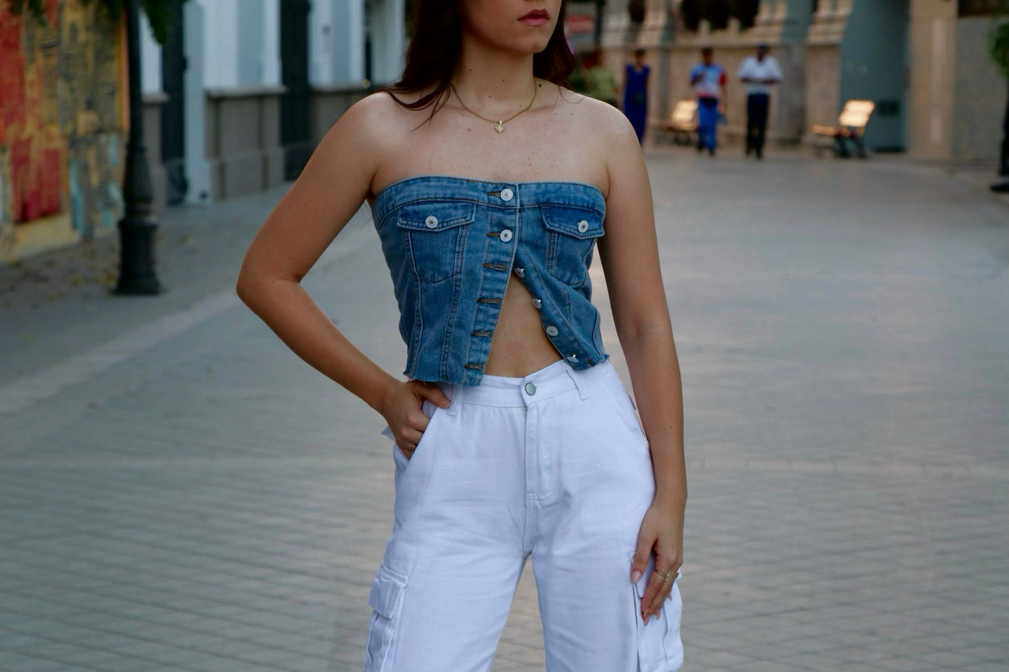 90’s denim top